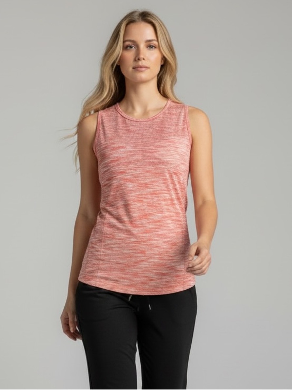 Athleta Coral Space-Dye Sleeveless Tank